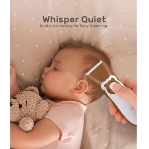 Baistom Baby Safe, Waterproof Brown Bear and White Kids Hair Clippers NWT